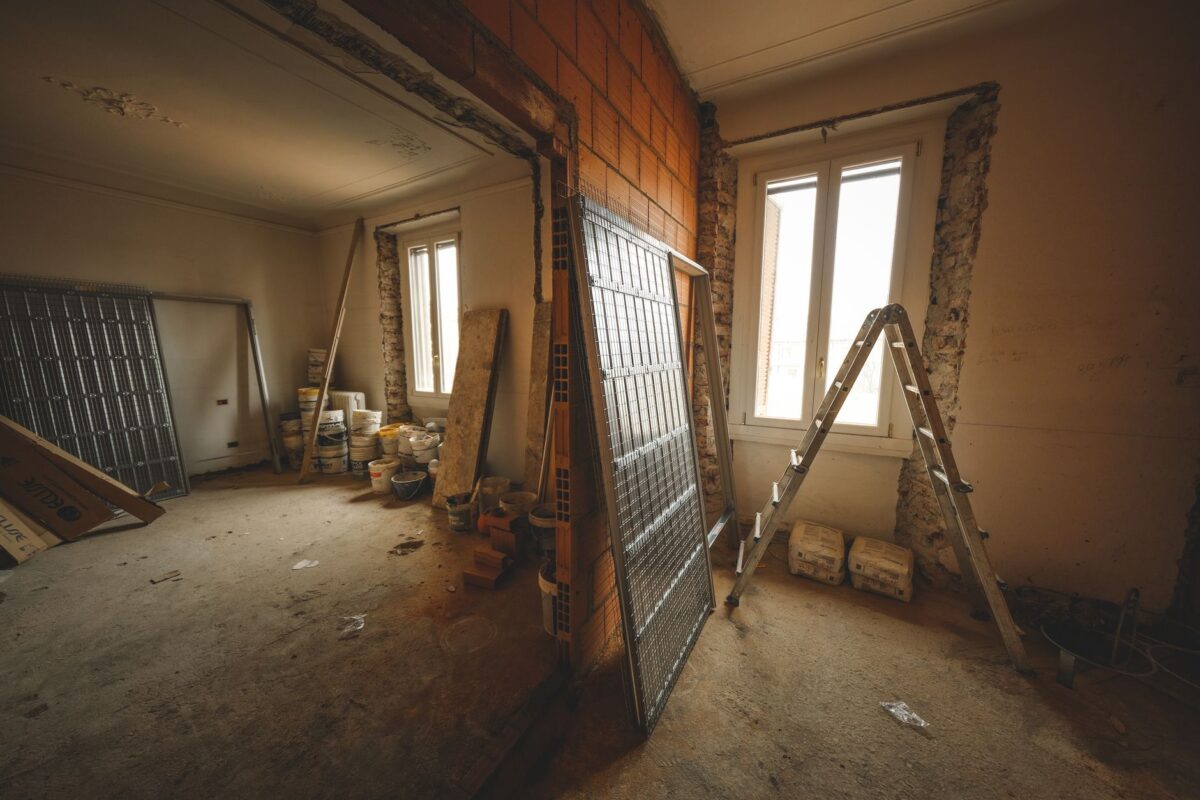chantier rénovation intérieure